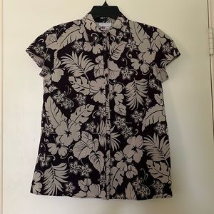 Purple Floral Blouse